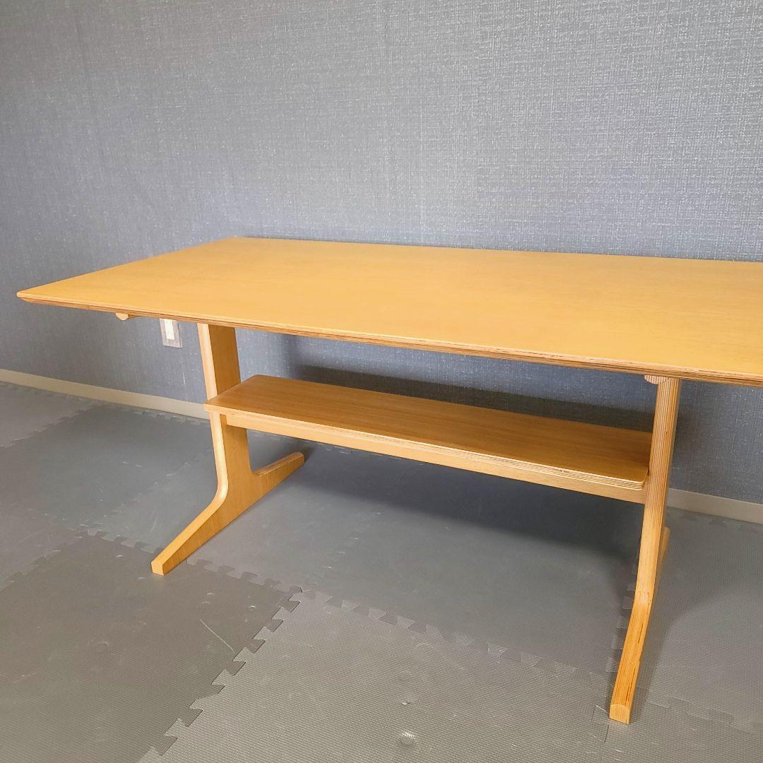 無印良品　オーク材　リビングでもダイニングでも使えるテーブル　ベンチ セット