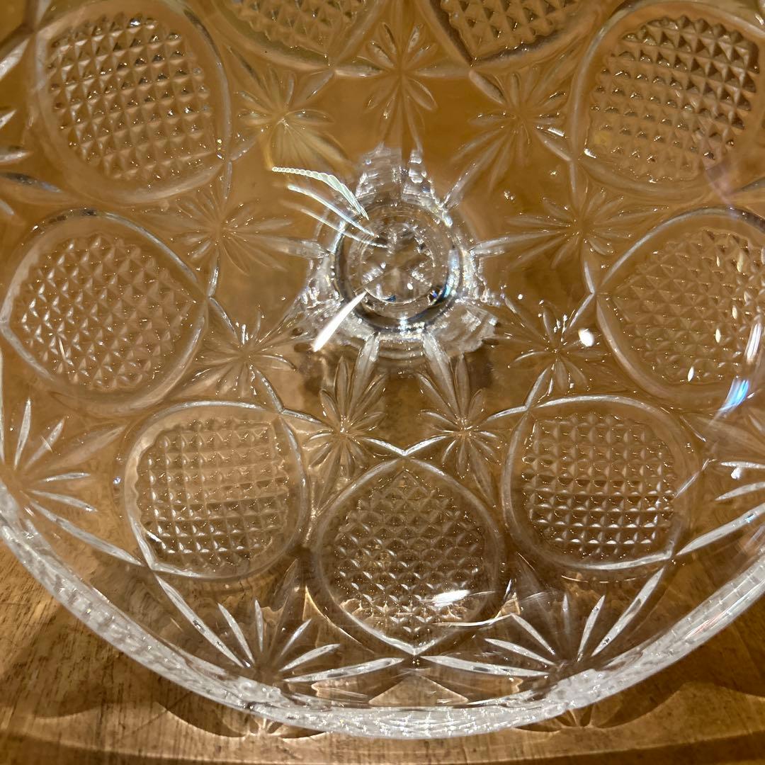 イタリア製　ビンテージクリスタル　ビスケットバロー