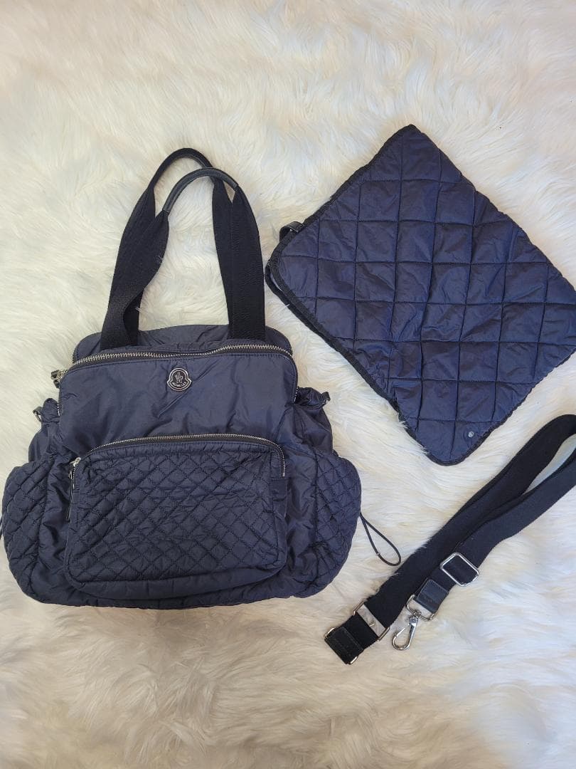 MONCLER ネイビー マザーズバッグ