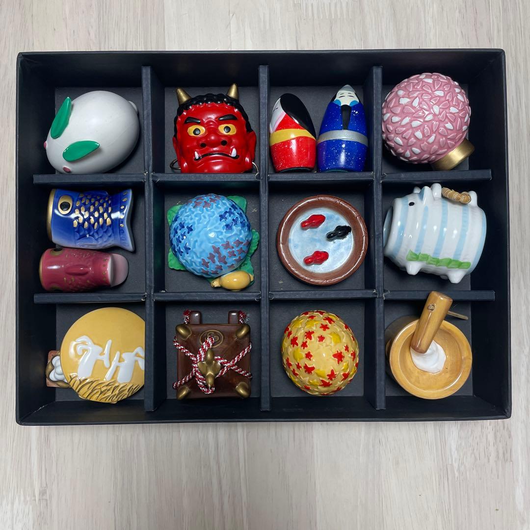 瀬戸焼　四季の松花堂玄関飾り