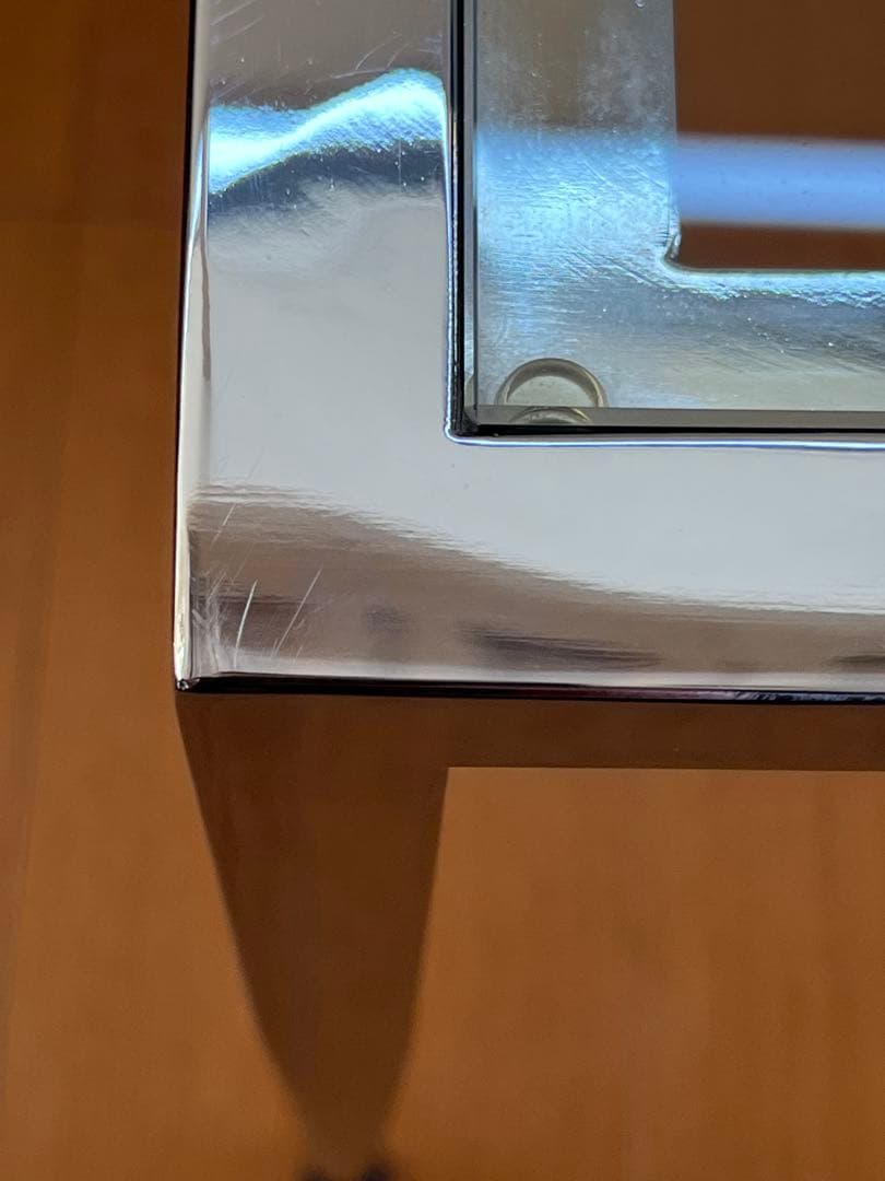 モダンスタイル　ガラスサイドテーブル　ミッドセンチュリー　ヴィンテージ　90's