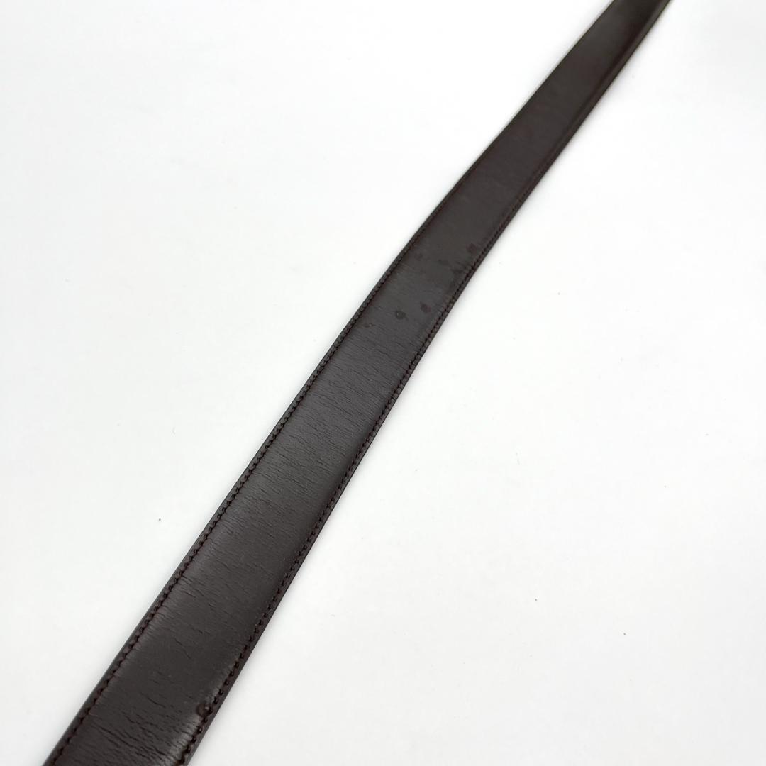 カルティエ ベルト マストライン ブラック ロゴ金具 ゴールド メンズ レザー