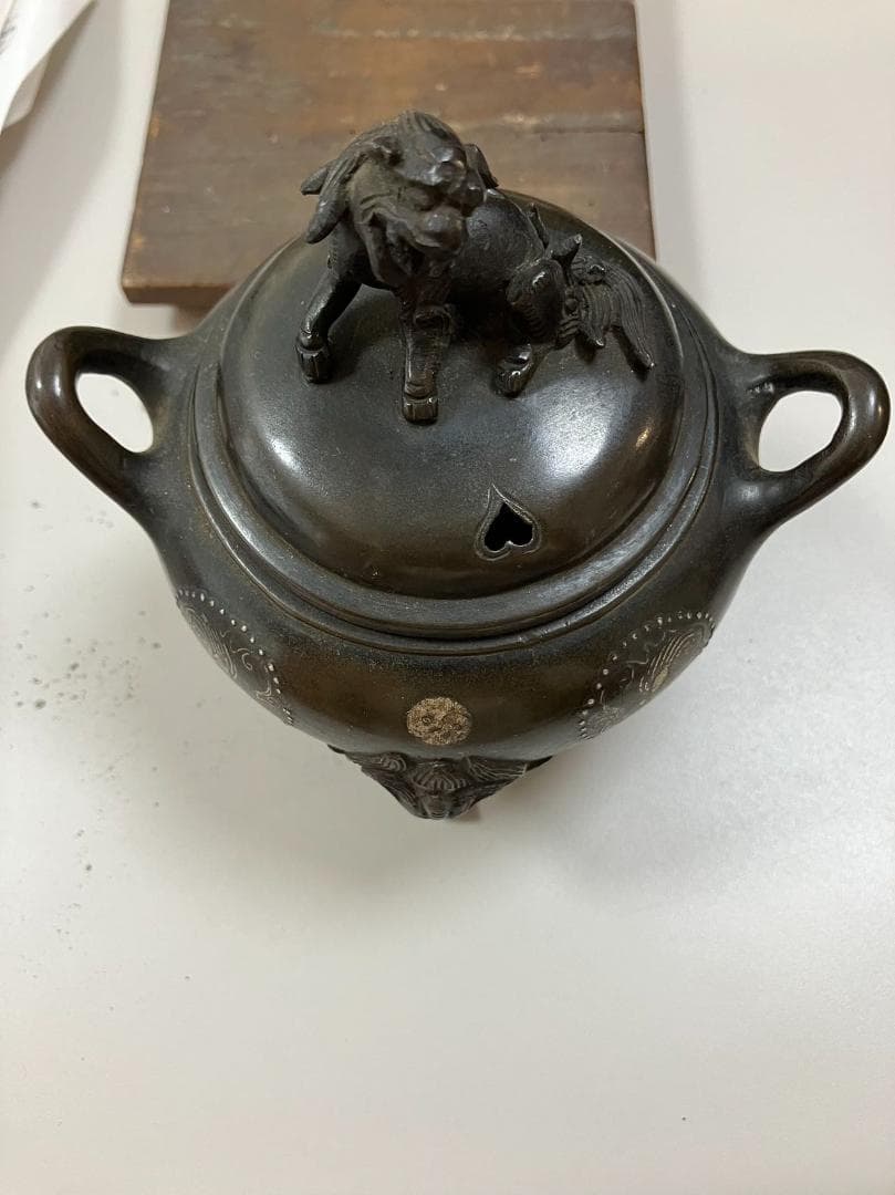 香炉　獅子