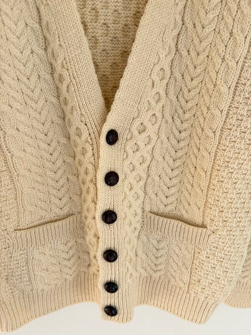 Vintage aren kint cardigan écru