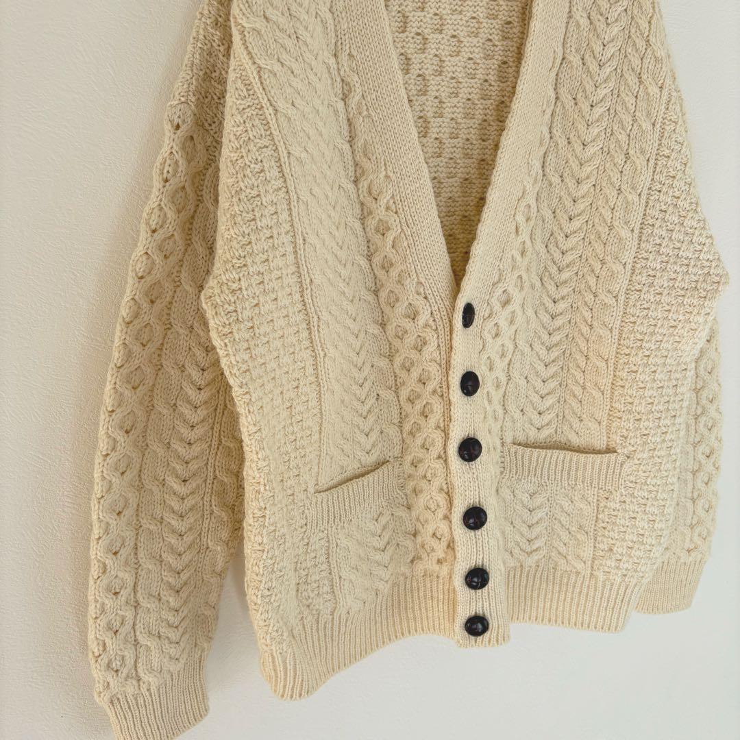 Vintage aren kint cardigan écru