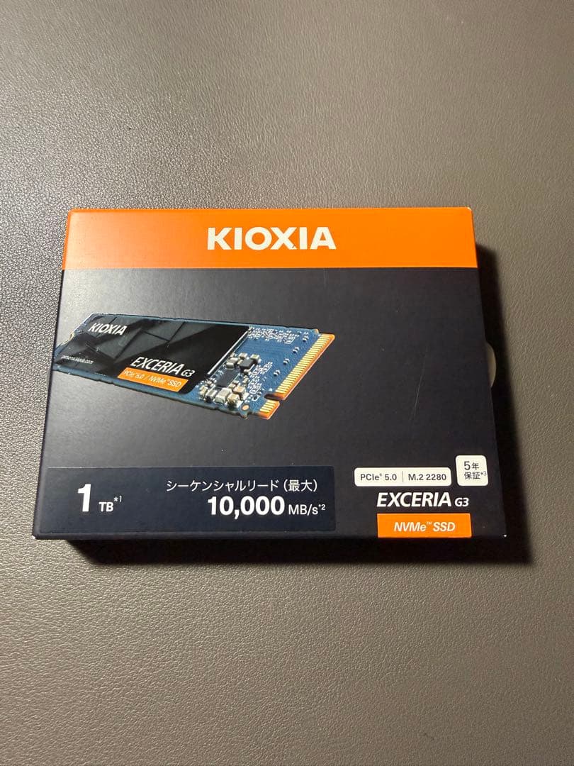 キオクシア 内蔵SSD KIOXIA 1TB 10,000MB/s