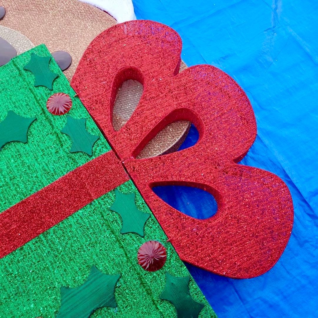 クリスマス 座っているクマのライト 約274cm 巨大 LED