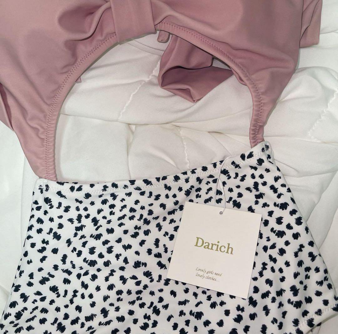 可愛いリボン付きハイウエスト水着！