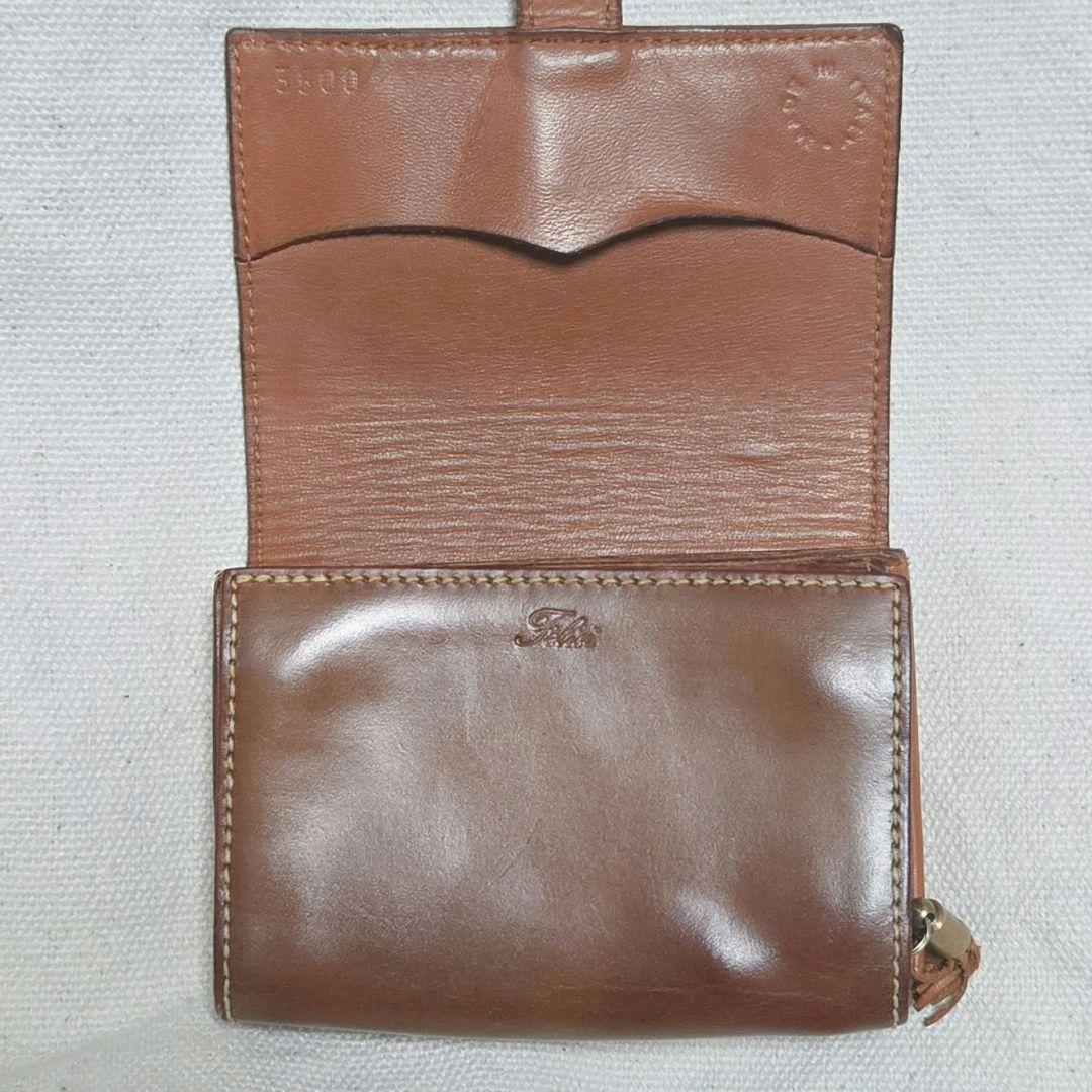 美品✨フェリージ コロコロ 3500 ブラウン 二つ折り財布
