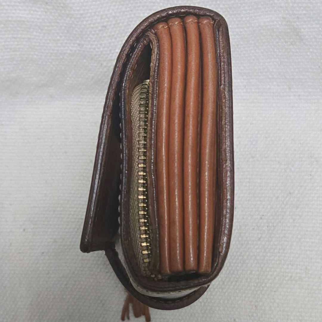美品✨フェリージ コロコロ 3500 ブラウン 二つ折り財布