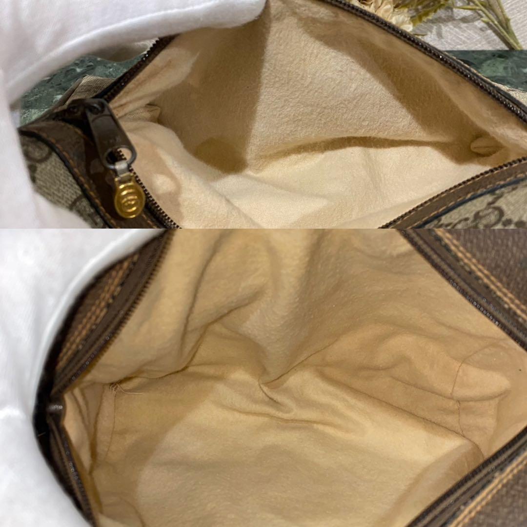 希少 80'S OLD GUCCI シェリーライン ショルダーバッグ GG