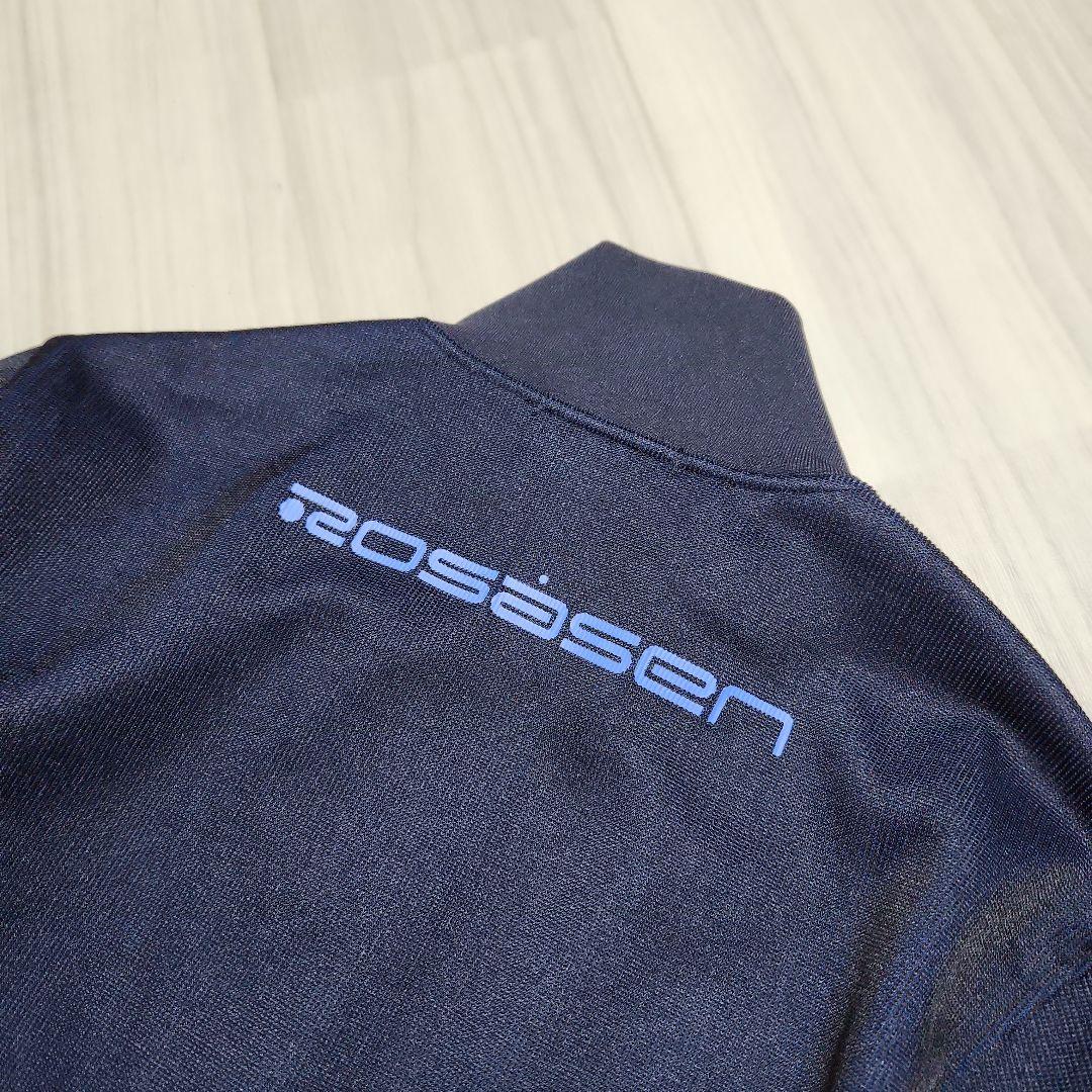 未使用美品☆Rosasen☆ゴルフクォーターゲージブルゾン春秋 L ネイビー