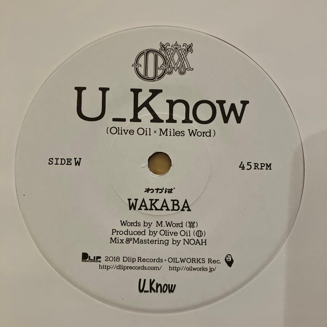 U_Know Olive Oil × Miles Word - WAKABA