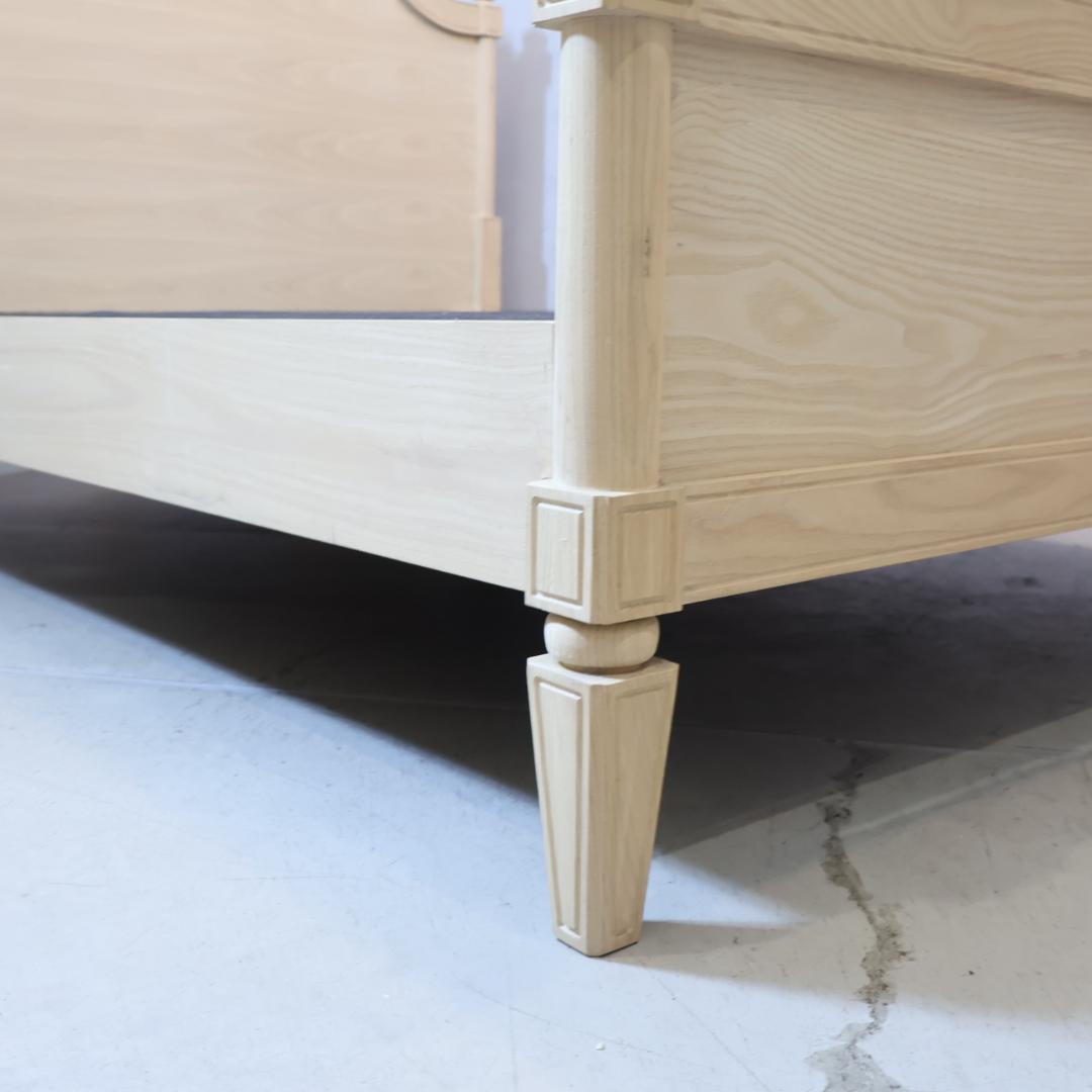 フランフラン ミーテ アッシュ材 ダブルベッドフレーム ナチュラル クラシック