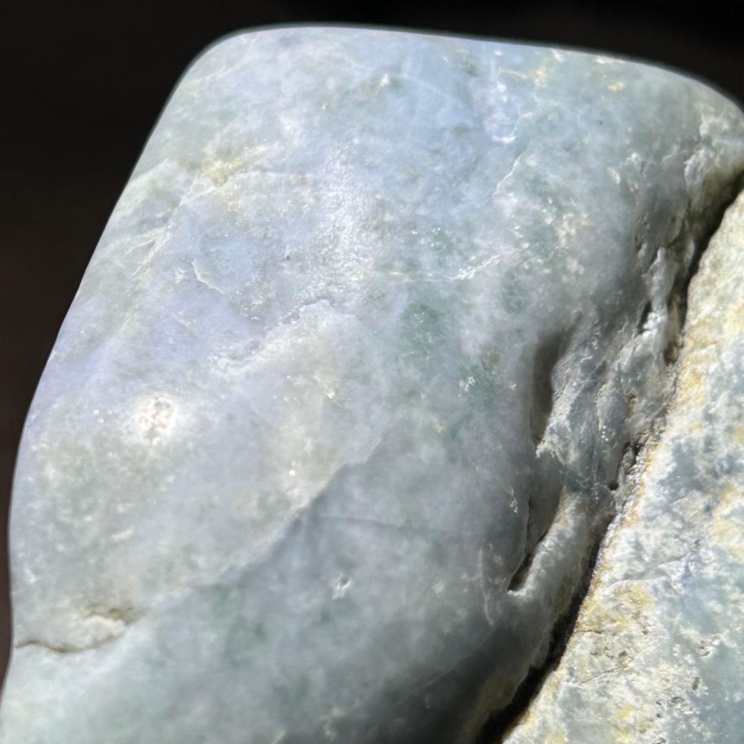 ☆別格高級品質！日本聖石④！希少！糸魚川翡翠　ブルー　翡翠　ジェダイト　原石