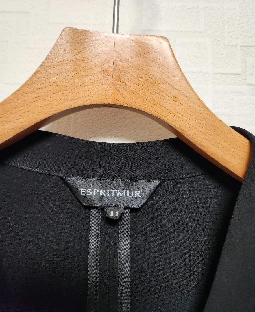 エスプリミュール　レディース　パンツ　スーツ　セットアップ　ブラック　ストレッチ