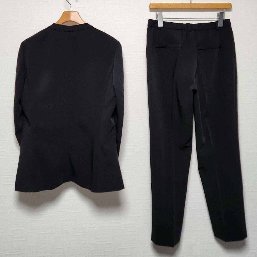 エスプリミュール　レディース　パンツ　スーツ　セットアップ　ブラック　ストレッチ