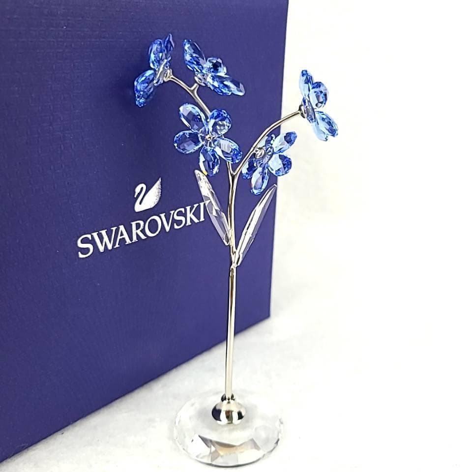 ・美品・スワロフスキー　忘れな草　フラワードリーム　置物　箱つき　Lサイズ 1