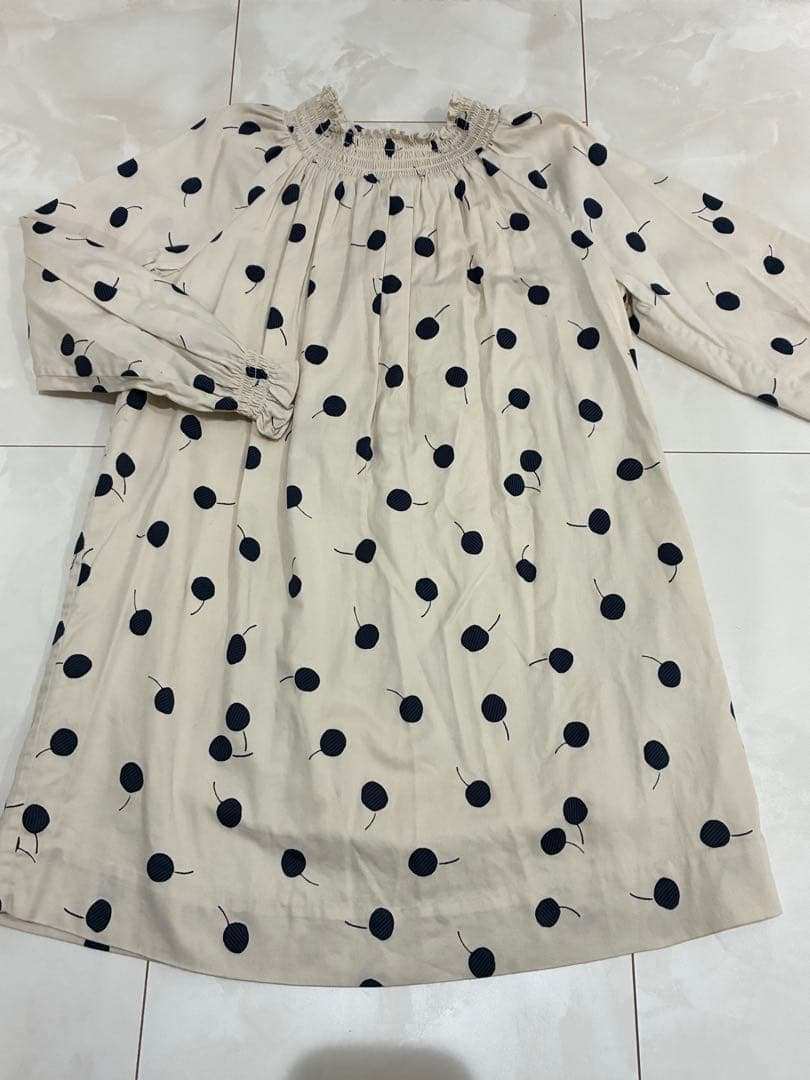 ボンポワン　チェリー柄　ワンピース　8a