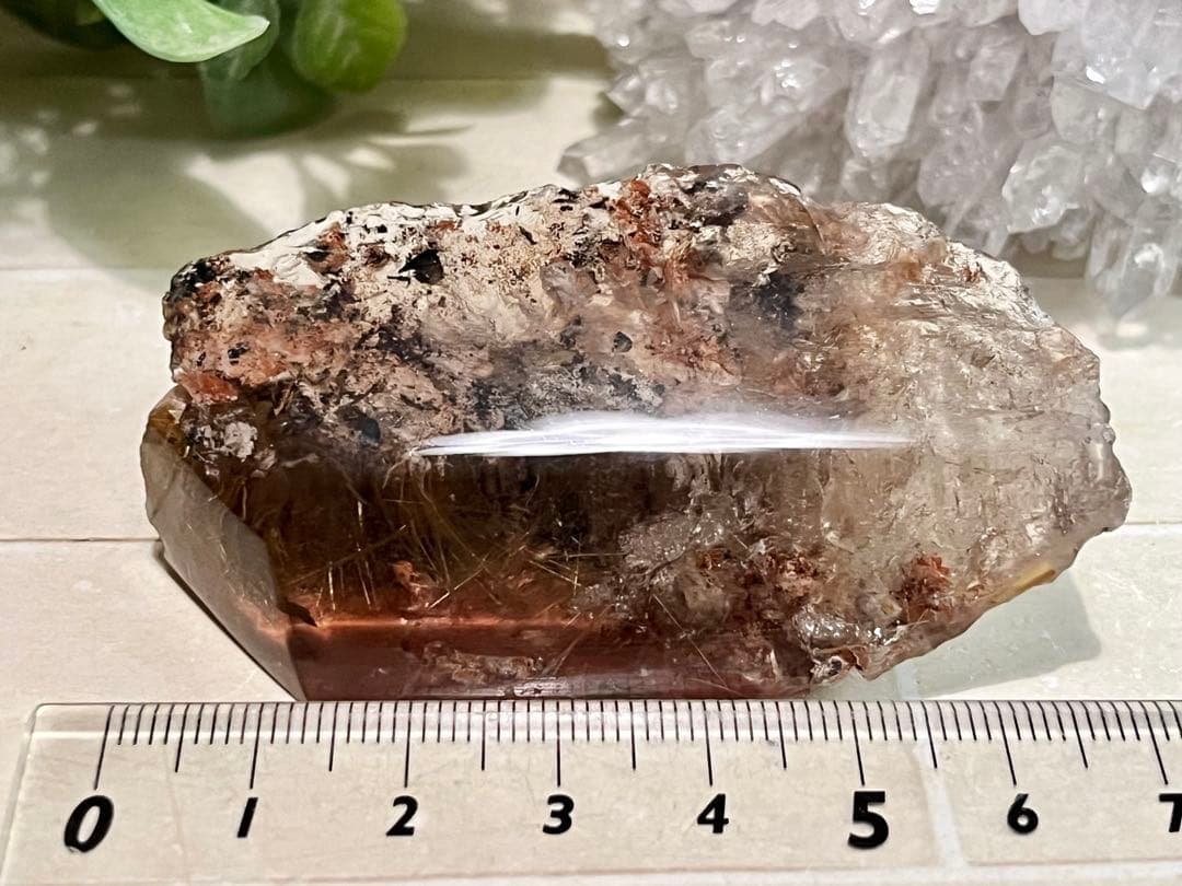 タイチン　ゴールド　ルチルクォーツ　スモーキークリスタル　水晶　原石