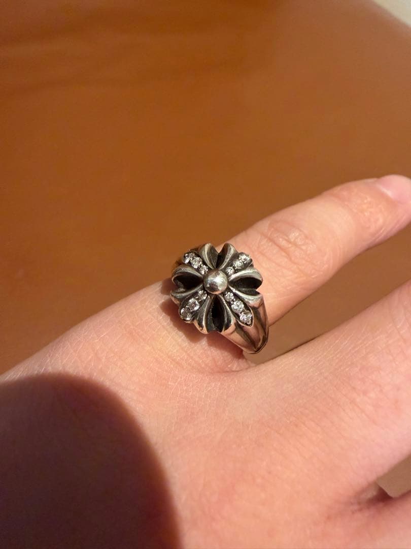 Bill クロムハーツ 指輪 リング CHプラス 11号 ダイヤ S925