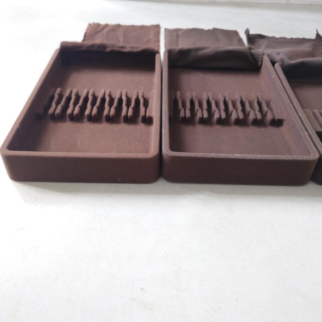 希少 クリストフル カトラリー収納 変色防止用ケース 4点