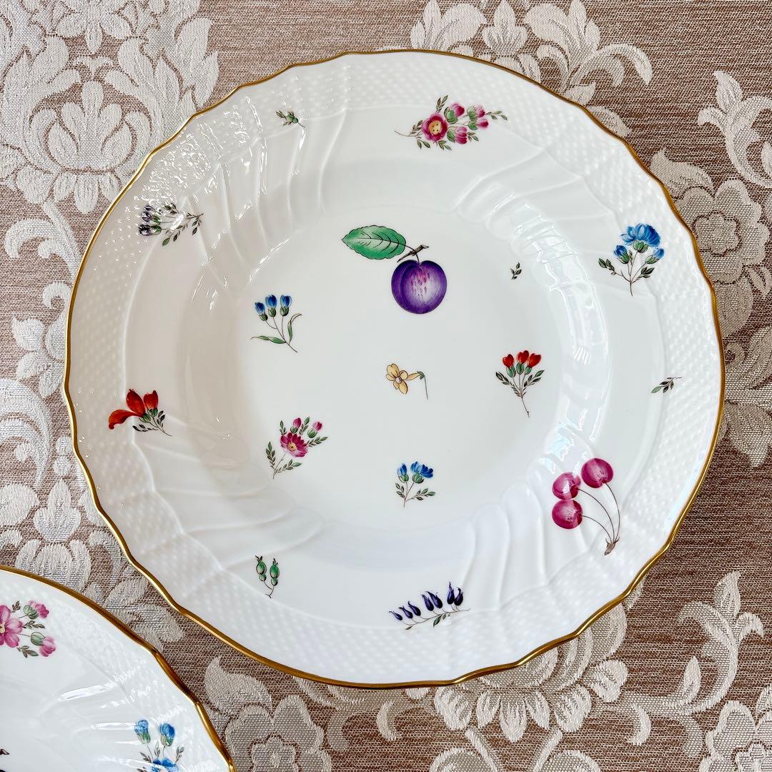 希少品❤️ジノリ❤️ペルージャ❤️リムスープ皿 23.5cm ペア