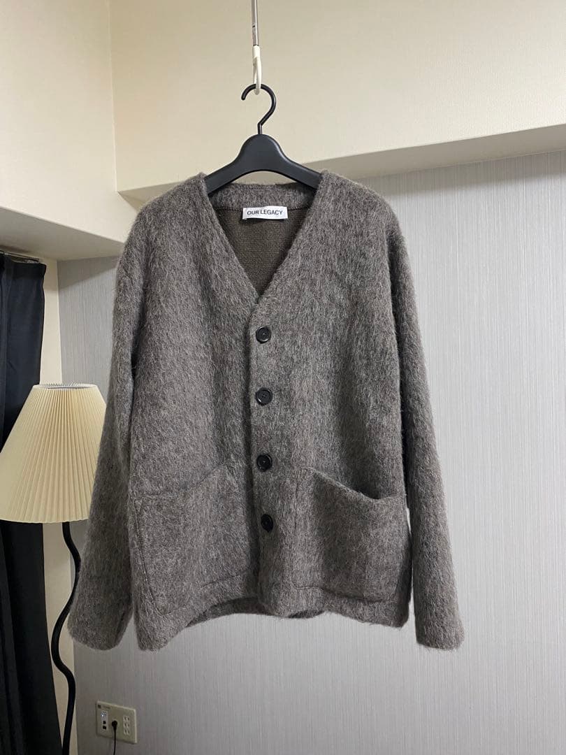 トップス OUR LEGACY CARDIGAN Mole Grey Hairy Wool