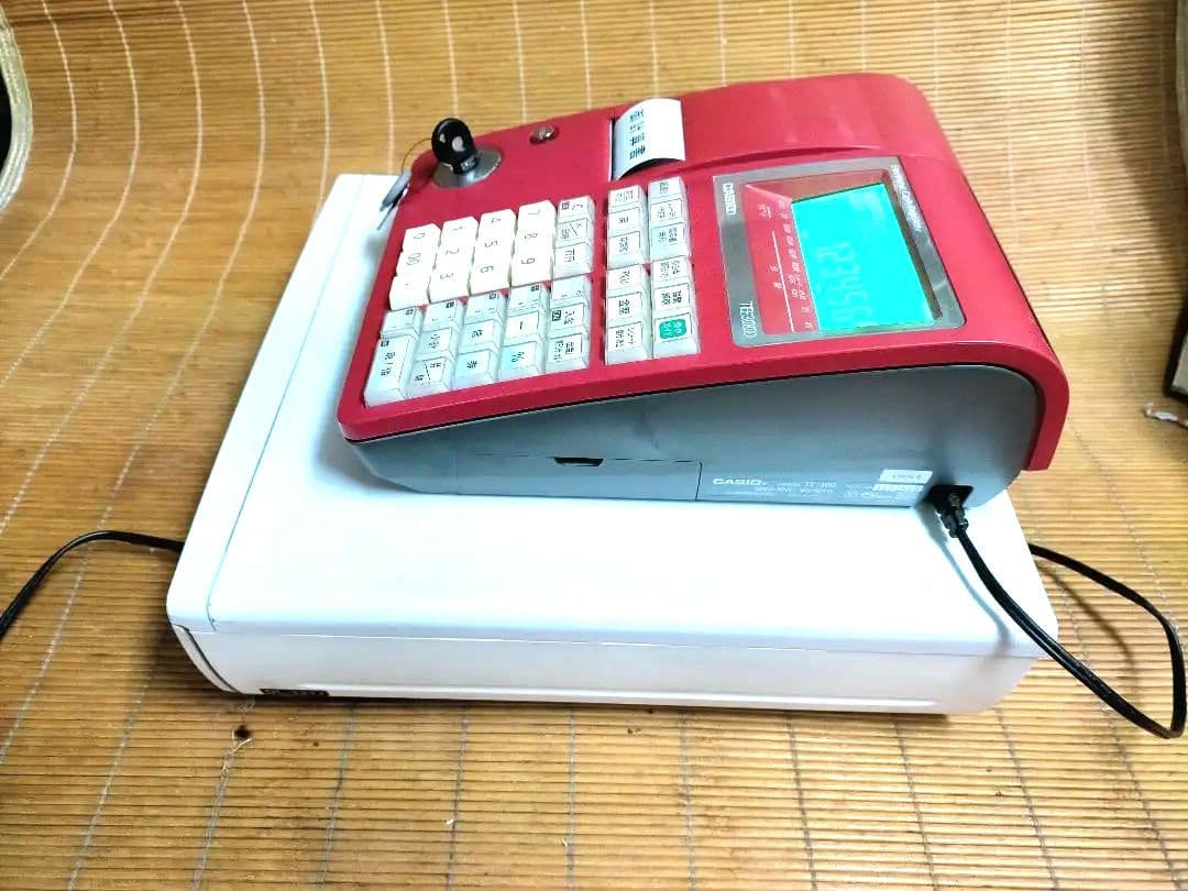 カシオレジスターTE-300　　フル設定無料　 送料無料　人気機種2501301