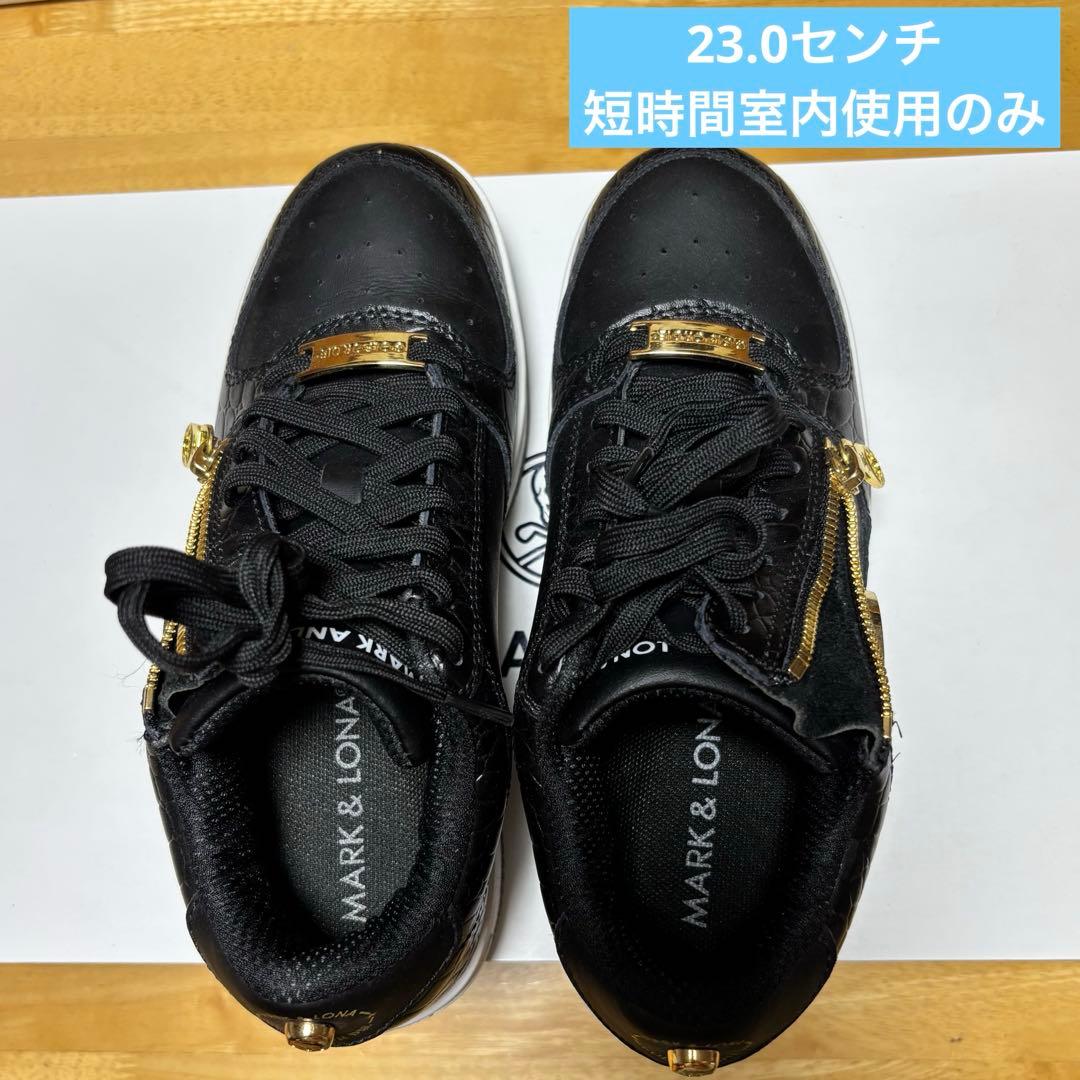 マークアンドロナ　MARK & LONA ゴルフシューズ　クロコダイル押し型