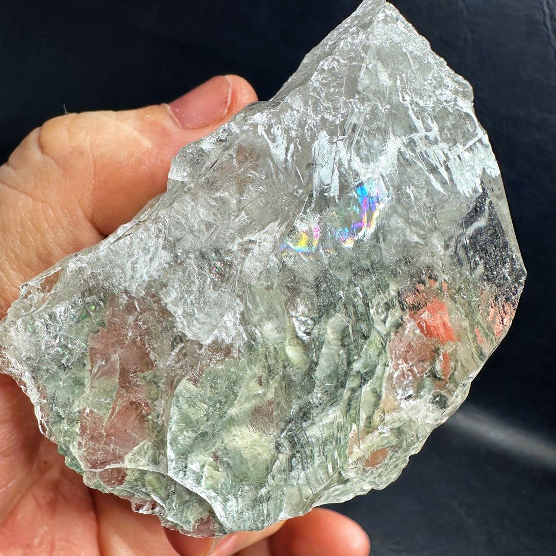 ヒマラヤ水晶レインボー☆フリーフォームアイリスクォーツ クリスタル原石A1479