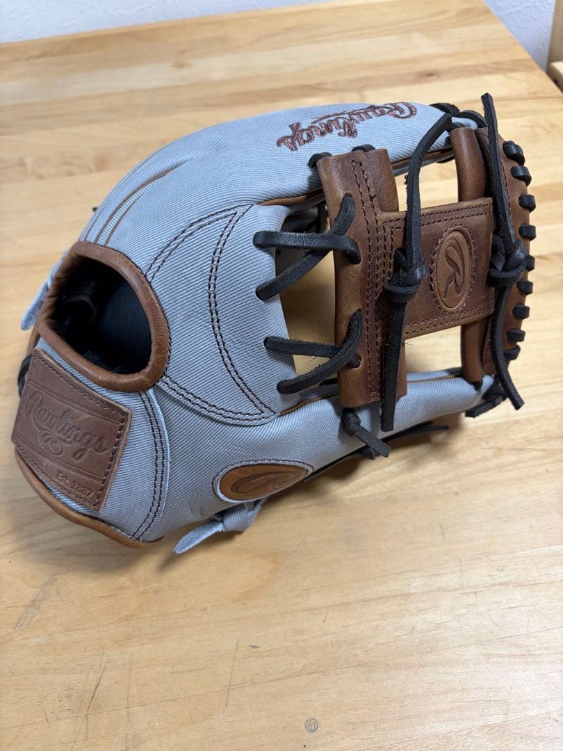 ローリングス グローブ 一般軟式 デニム グレー