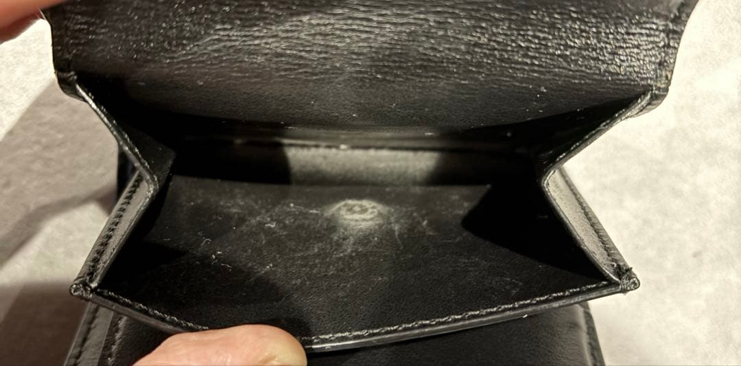 CELINE スモール　トリフォールドウォレット ブラック