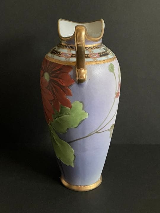 オールドノリタケ　花柄水差し