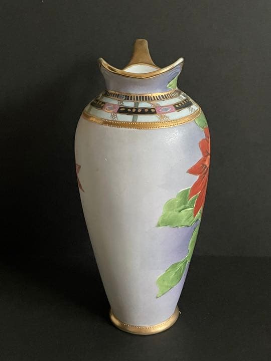 オールドノリタケ　花柄水差し