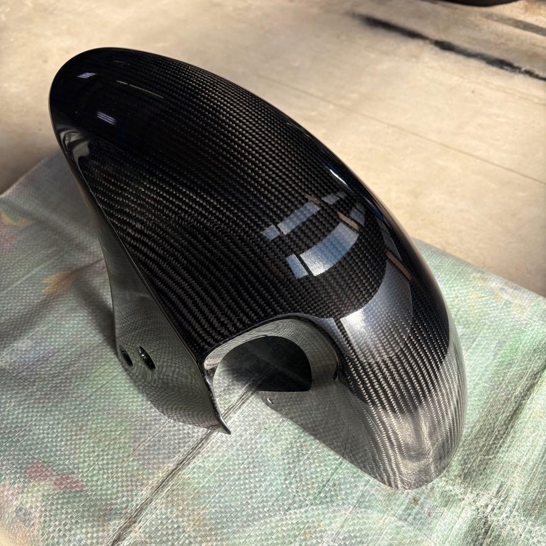 スズキハヤブサ3型　綾織フロントカーボンフェンダー