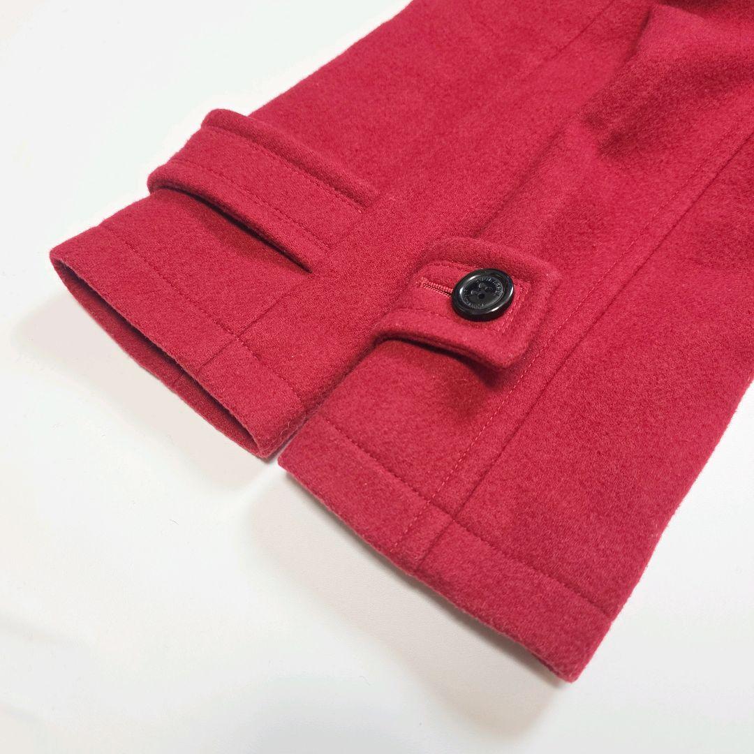 バーバリーブルーレーベル ダッフルコート ノバチェック 40 赤