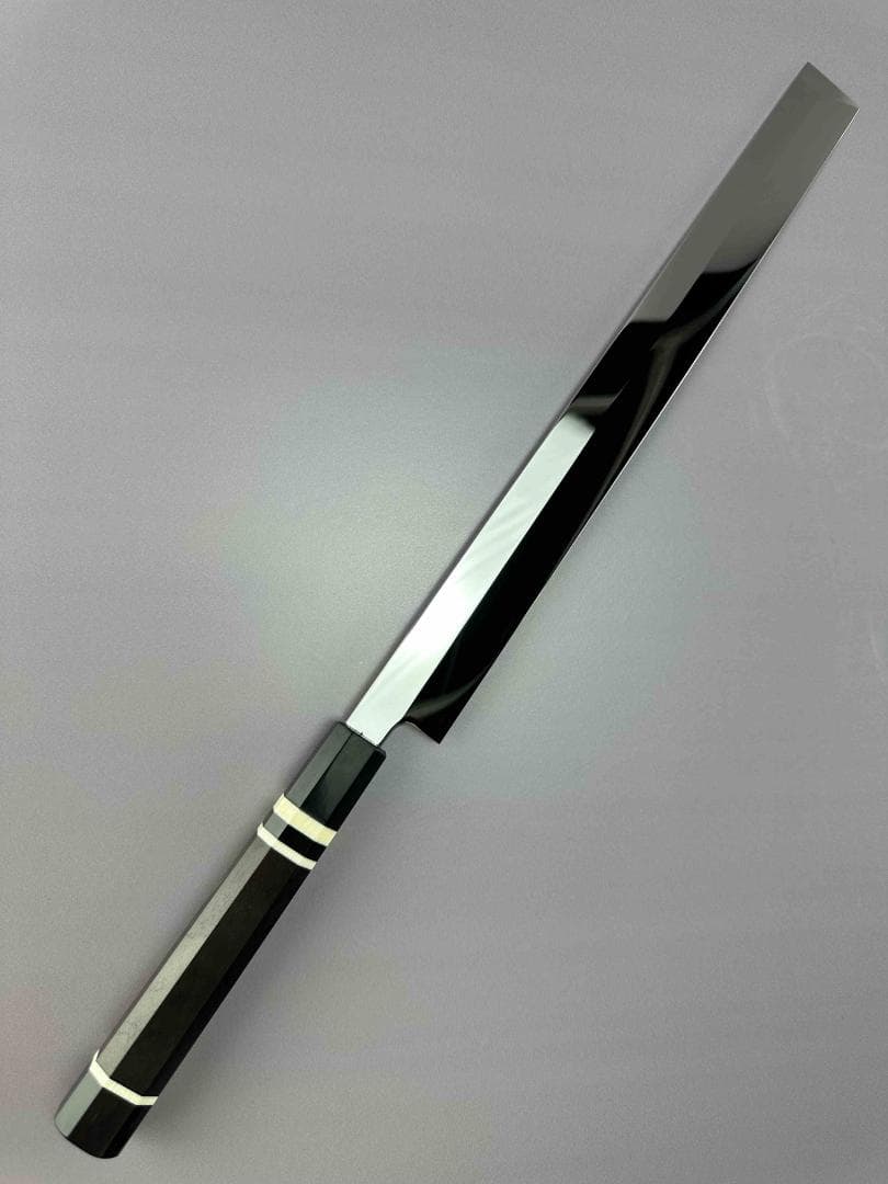 5502 蛸引包丁 尺一 ウルトラ鏡面仕上げ 刺身包丁 和包丁 黒檀黒水牛八角柄