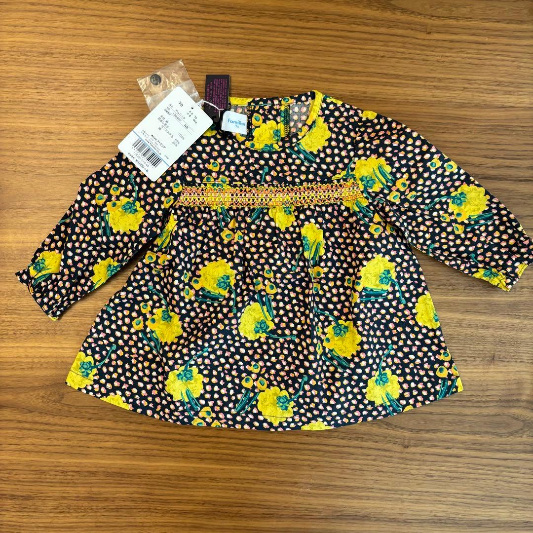 ファミリア♬.*70cmワンピース 3点セット女の子 誕生日 着画