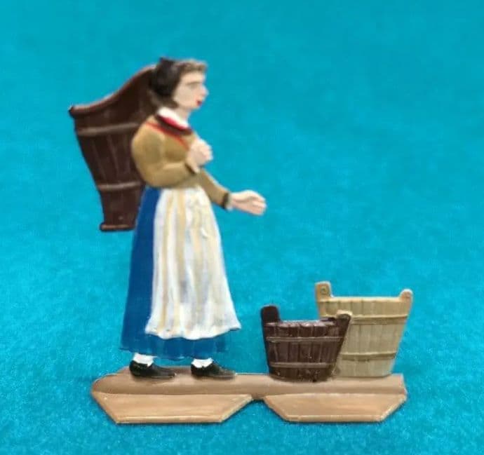 希少 ドイツ製 ビンテージ 錫製 フギュア 手彩色 ８体 セット シラ一社