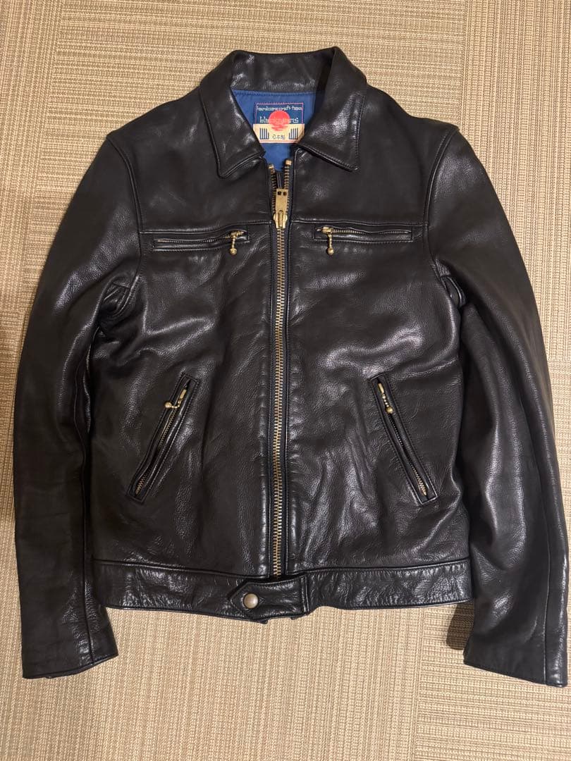 Black Means レザー　シングルライダースジャケット　 シドジャン