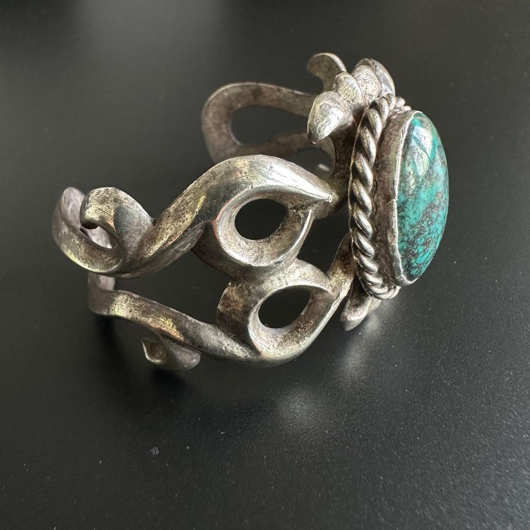 NAVAJO Robert Chee ローンマウンテンターコイズ バングル