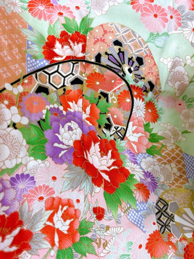 お買い得品♡七五三　7歳　フルセット　女の子　一式　ミントグリーン