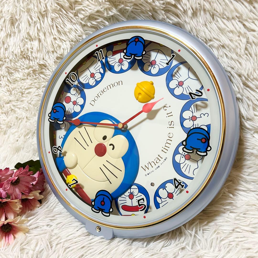 【レア】SEIKO 旧 ドラえもん メロディ4曲 アナログ 掛時計 藤子F不二雄
