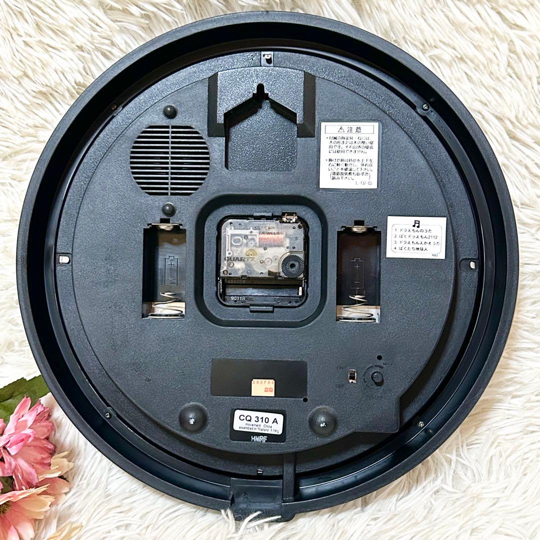 【レア】SEIKO 旧 ドラえもん メロディ4曲 アナログ 掛時計 藤子F不二雄