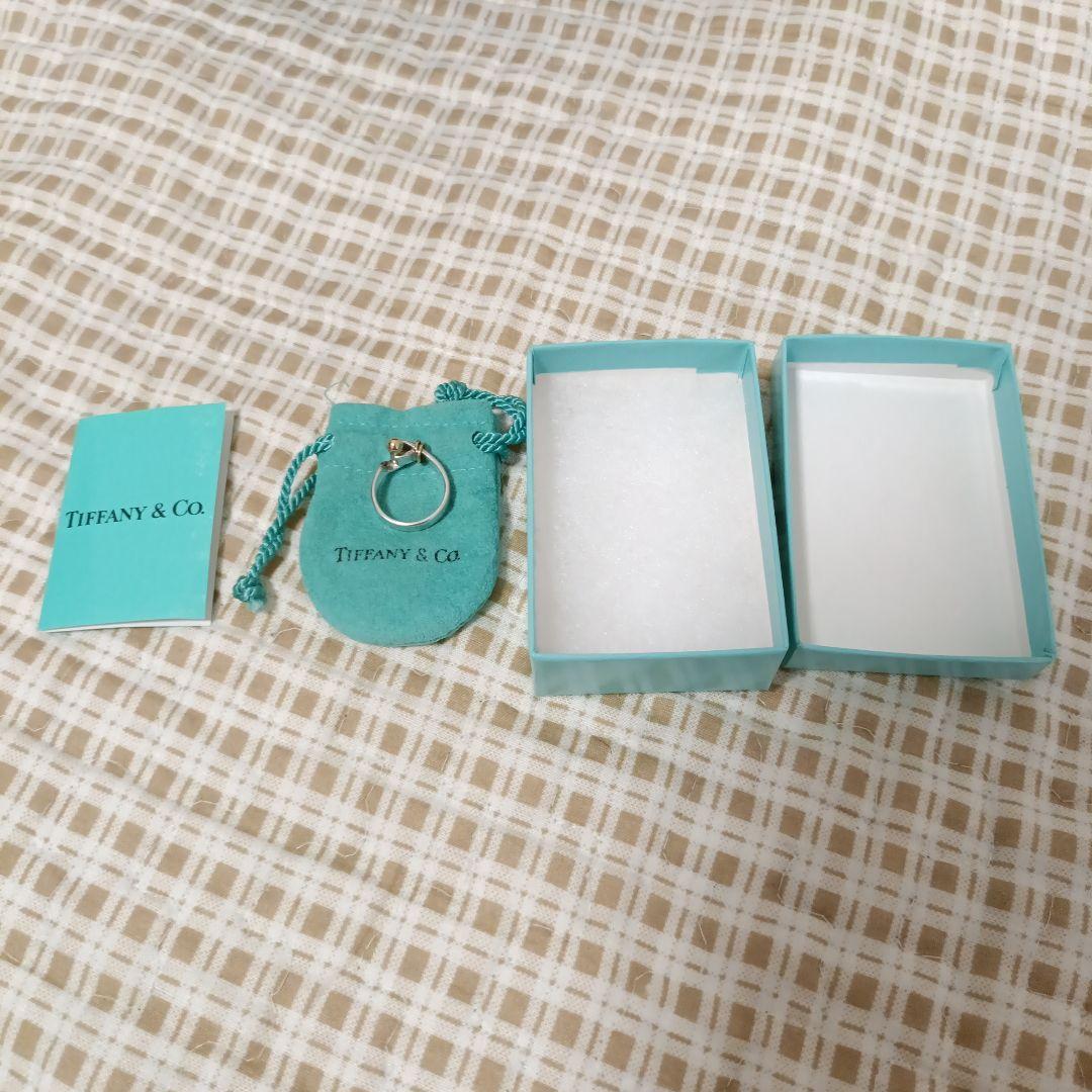 ティファニー フック&アイ リング 925 750 約9号