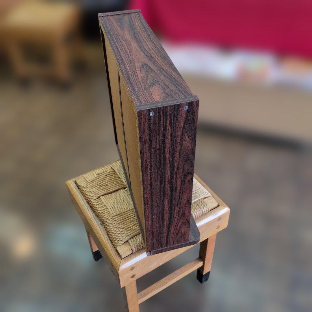 【レトロ】木製　ガラスショーケース 2段 引き戸 コレクションケース