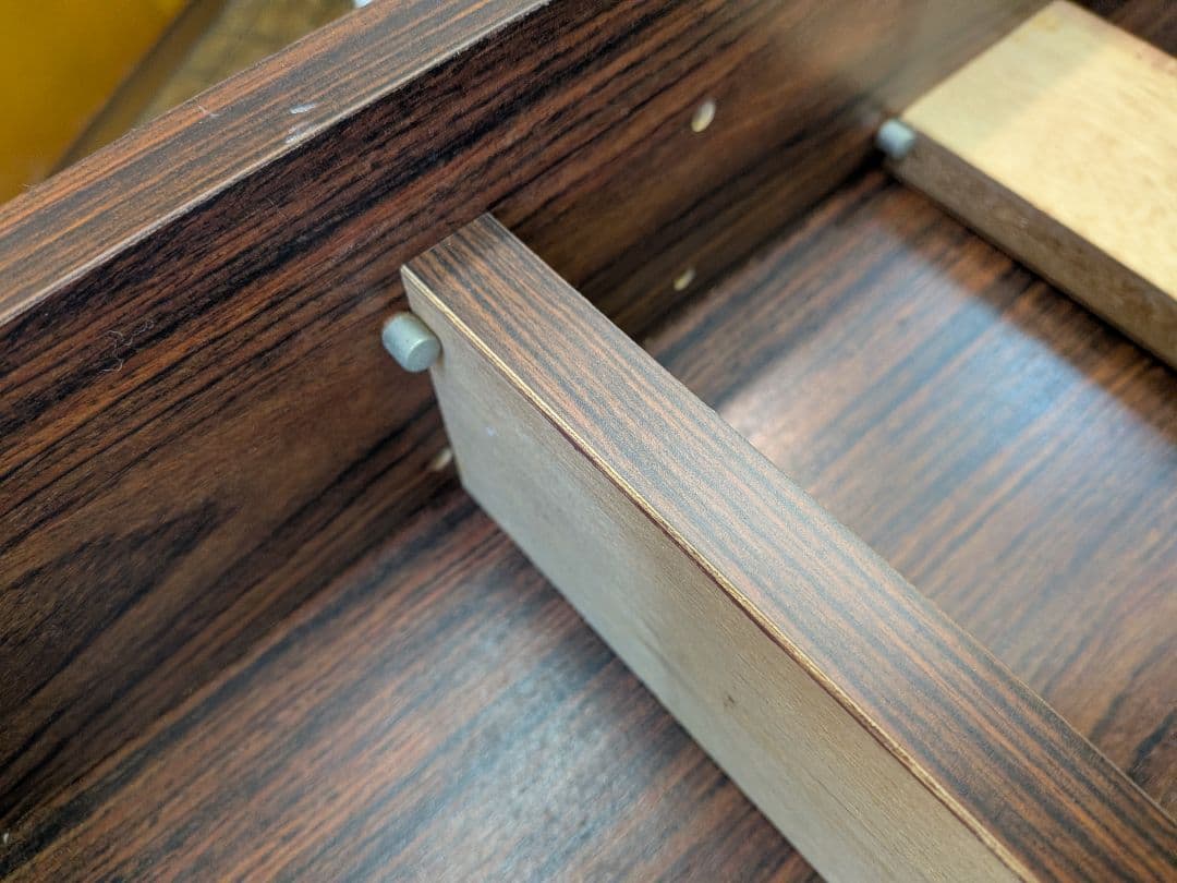 【レトロ】木製　ガラスショーケース 2段 引き戸 コレクションケース