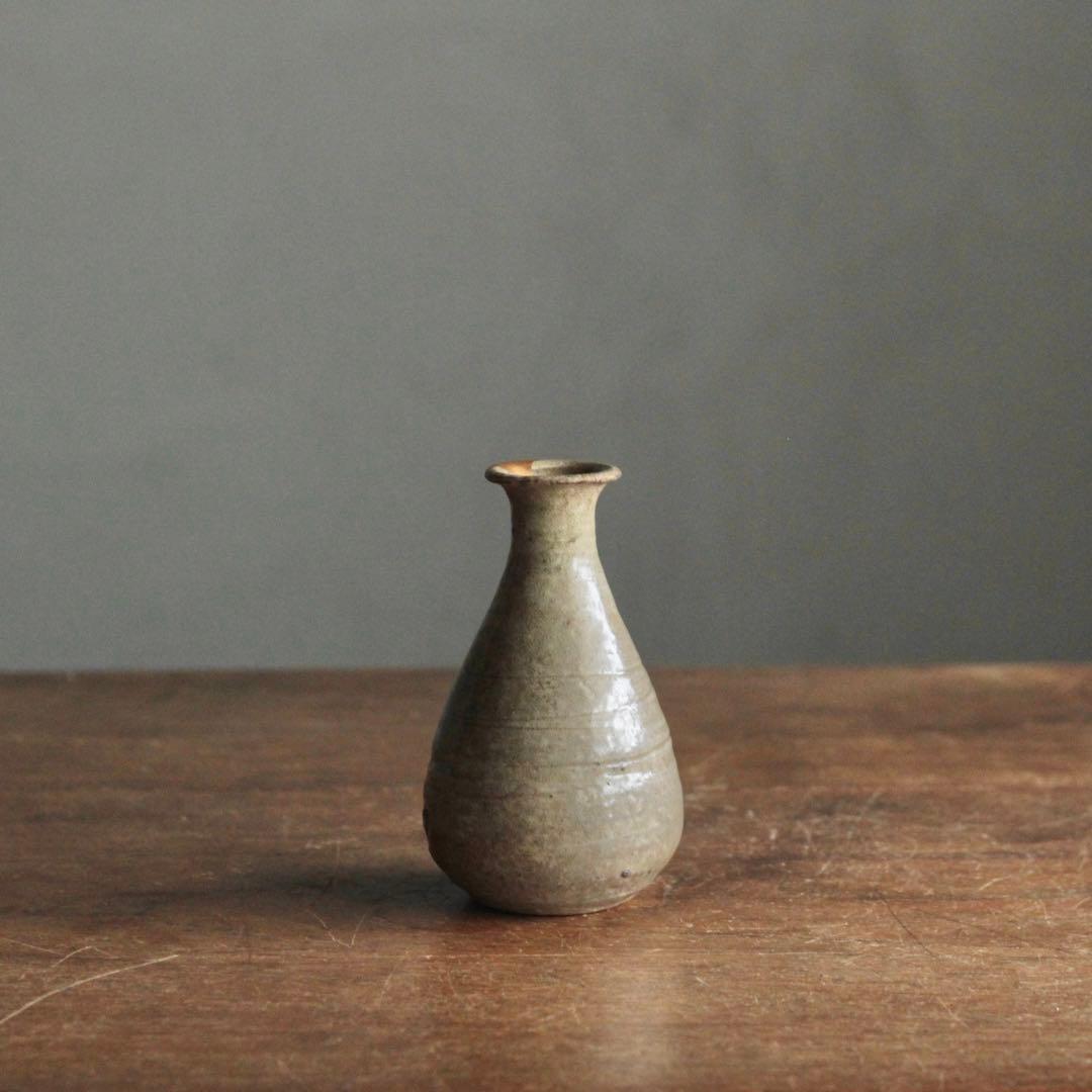 高麗 線刻 灰釉 徳利 朝鮮美術 古美術 古道具 酒器 とくり アンティーク
