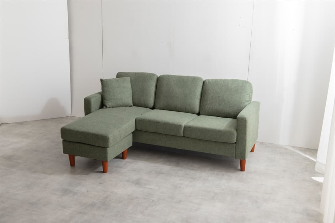 【送料無料】Noah 3人掛け カウチソファ 椅子 高品質 クッション付き